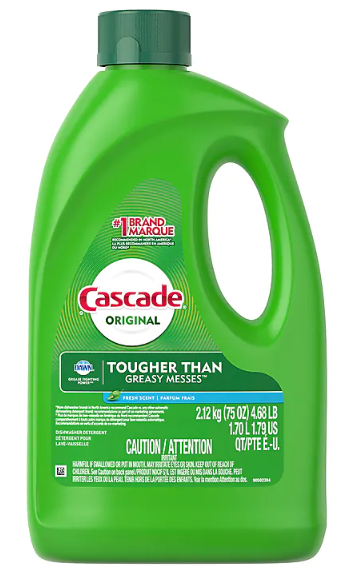 Cascade Dishwasher Detergent Gel Fresh Scent 75 Oz Jan Supply